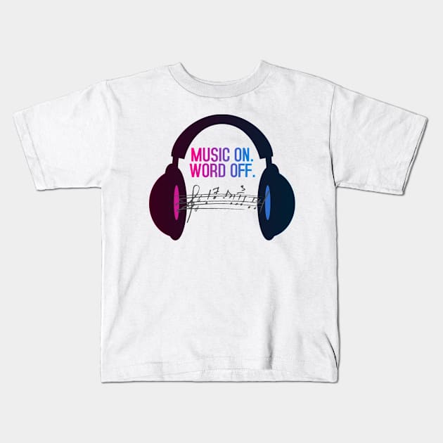 headphone Kids T-Shirt by Vox & Lux